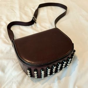 Alexander Wang Plum Calfskin Mini Lia Crossbody